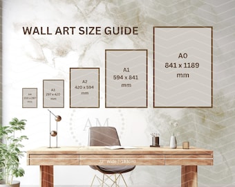 Wall Art Size Guide Standard Frame Size Guide Poster Sizes - Etsy Ireland