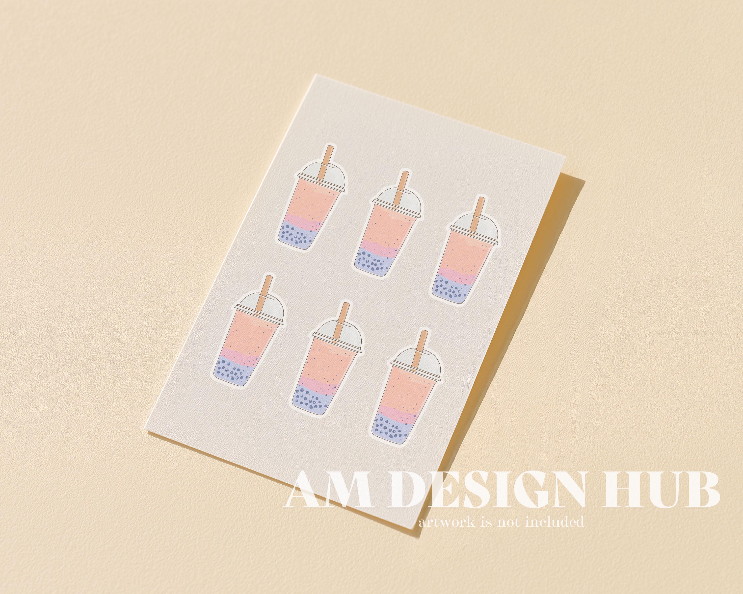 Sticker Background Simpal Sticker Sheet Mockup, Minimal Realistic Sticker Display With White ...