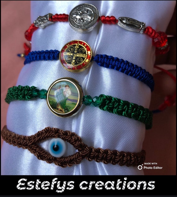 Custom Bracelets wrist With San Benito La Virgencita or San Juditas Any Customize in Any Color You Want More Details in the Bottom Section. Etsy