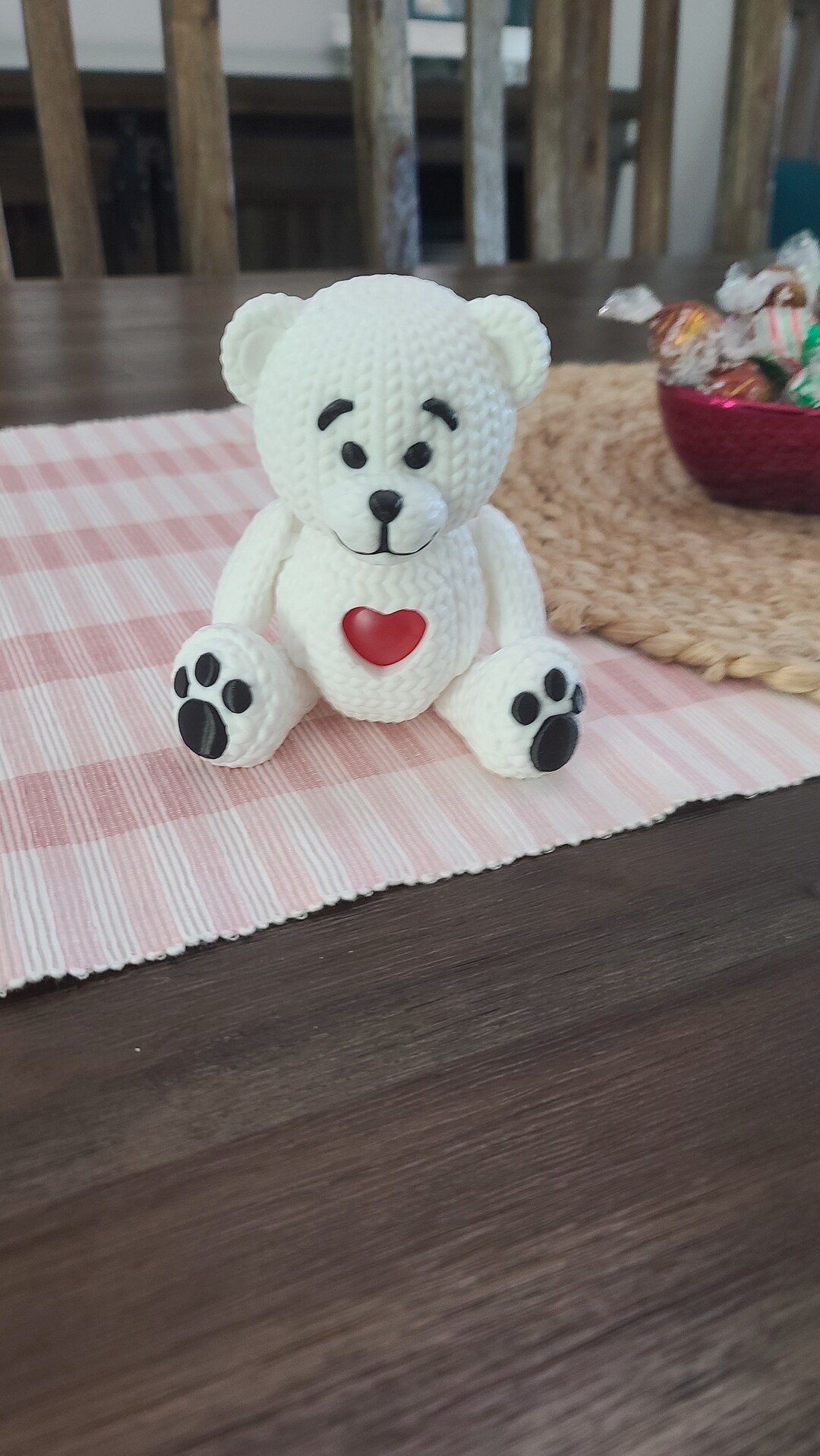Beating Heart Teddy Bear Etsy