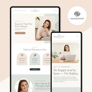 Squarespace Template, Squarespace 7.1 Template, Squarespace Website Template, Modern Coach Website