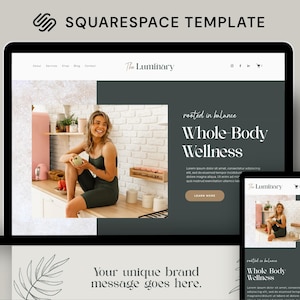 Luminary Squarespace 7.1 Template: Modern Website Design (PDF Guide Included)