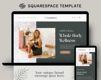 Luminary Squarespace 7.1 Template: Modernes Website-Design (PDF-Anleitung inklusive)