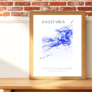 Saggitarius digital download - aura color, characteristics, home decor print