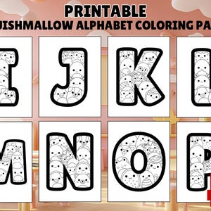 Squishmallow Printable Alphabet Coloring Activity Sheet Kids Birthday Squishmallow Printable Alphabet Coloring Activity Sheet Kids Birthday