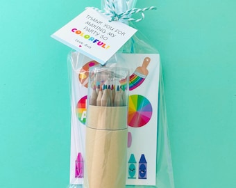 Art Party Goodie Bag | Rainbow Art Party | Art Party Favor | Kids Party Favor| Coloring Goodie Bag| Classroom Favor| Stocking Stuffer