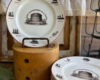 Vintage William~sonoma Made in Japan Le Cafe Plates ~ Set of (4