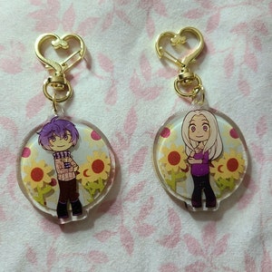 Sunflower Field - VOCALOID MIRIAM & KAITO Keychain by Edlinklover