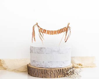 Personalized Cake Banner Topper: Custom Name Bunting