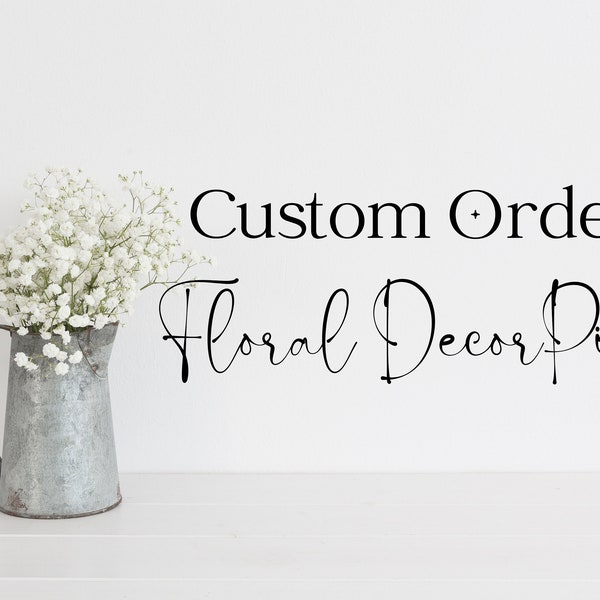 Custom floral picks, Centerpiece decor, Flower Centerpiece Picks, Floral Picks