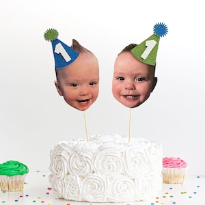 Custom Face Photo Cake Topper: Personalized Party Decoration