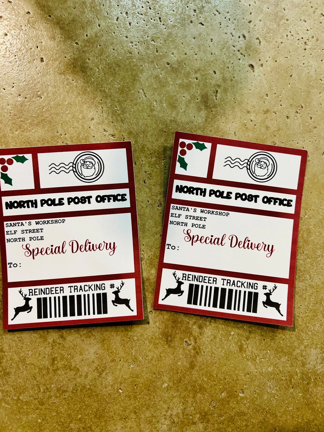 Santa Special Delivery Package Stickers - Etsy
