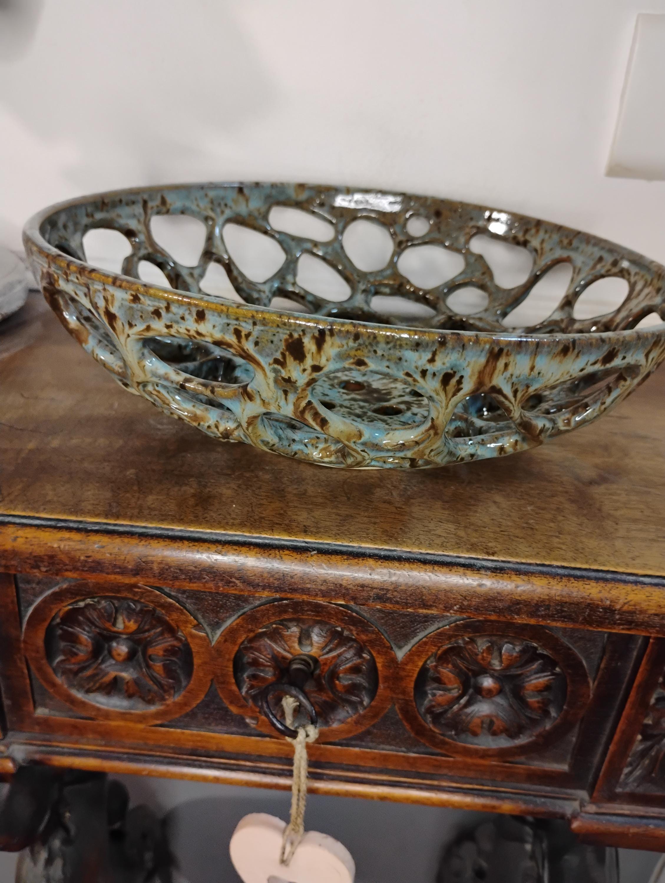 Coupe À Fruits Céramique BF Portugal 35x26 Vintage • EUR 27,00