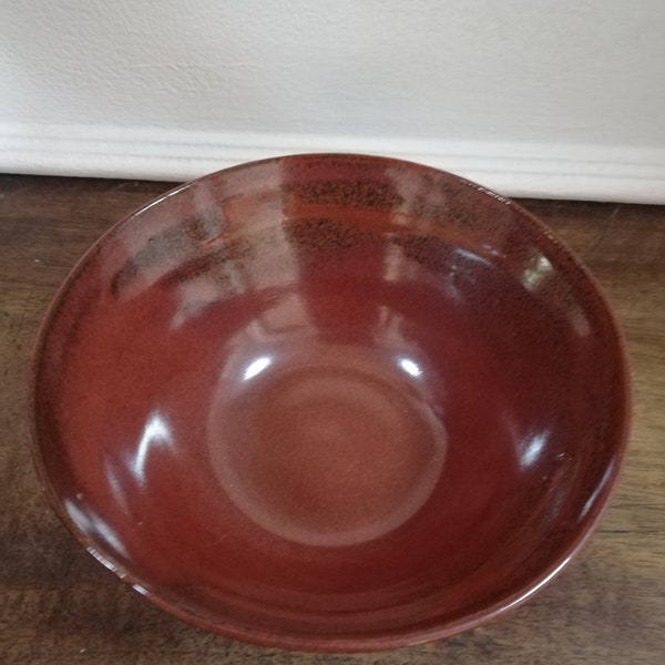 Petit saladier bowl pokebowl bol rouge brique en céramique piéce unique