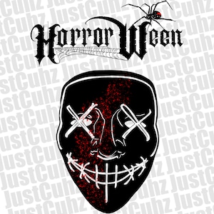 Säuberungsmaske PNG | Halloween Horror Grafikdesign | Retro Halloween Design, Purge Shirt Design