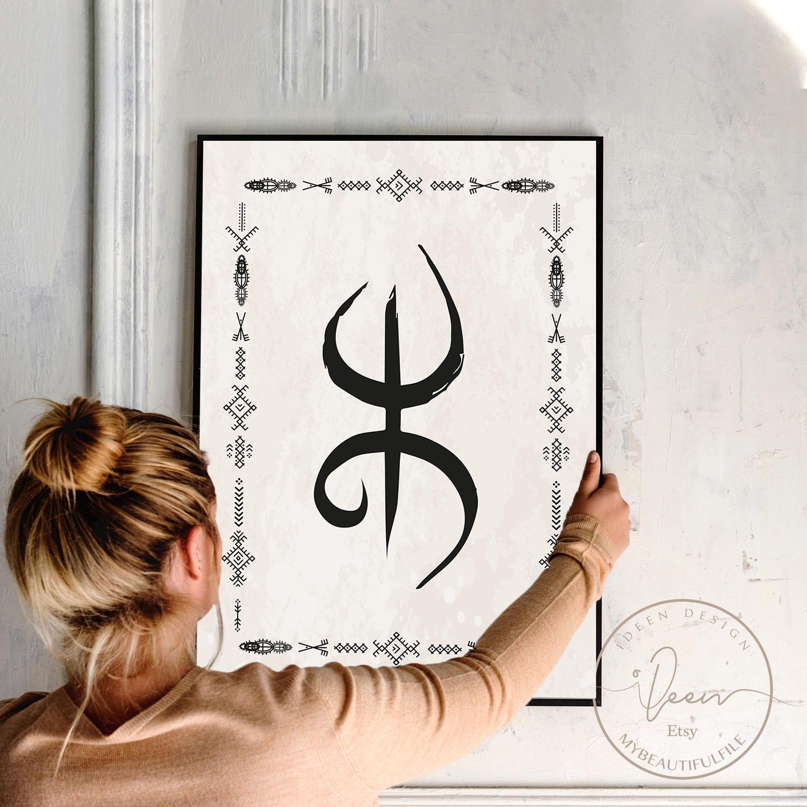 Amazigh Art, Amazigh Painting, Berber Cultural Symbols, the Berber