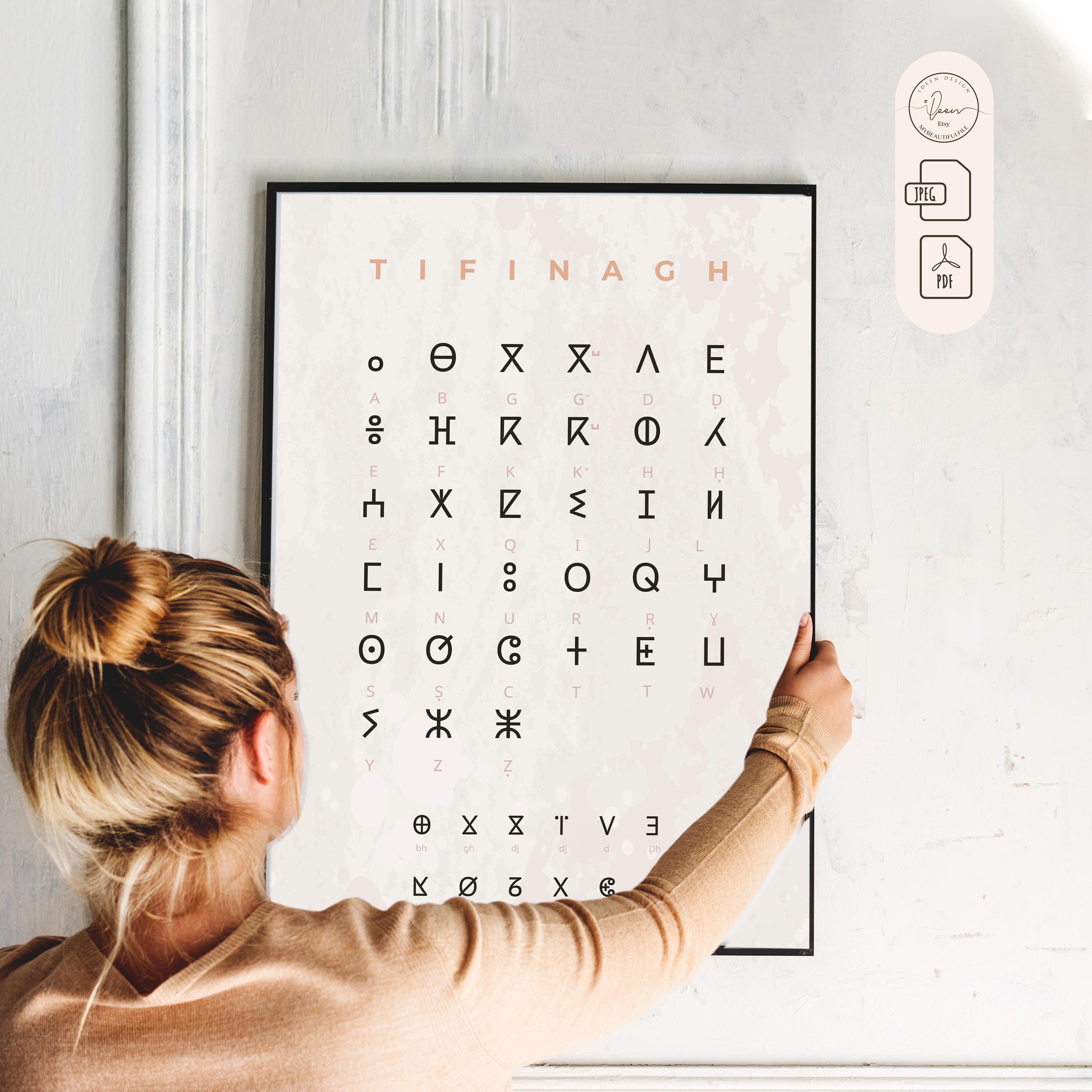 Tifinagh alphabet - Etsy 日本