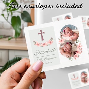 Custom Baptism Photo Magnet/Personalized Baptism Magnet/First Communion Favors/Mi Bautizo Magnet/Holy Communion Gift/Bulk Christening Favors