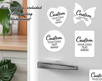 Custom Logo Fridge Magnets, Save the Date Magnet, Personalized  Magnet with logo/image/texts, Business Giveaway Idea, Bulk Promotional Gifts