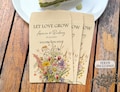 Wedding Seed Packet Favors in Bulk/Let Love Grow/Custom Wedding Wildflower Seed Packet/Seed Included/Bulk Wedding Gifts/Valentine's Day Gift