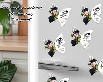 Personalized Photo Magnet for Graduation/Bulk Grad Party Favors/Save the Date Fridge Magnet/Graduation Keepsake Magnet/Class of 2025 Gifts