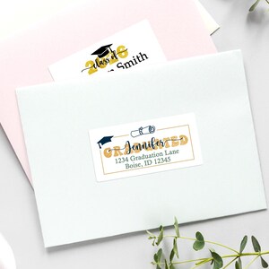 Bulk Graduation Return Address Labels/grad Invitation Guest Address ...
