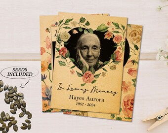 Funeral Seed Packet Favor, Forget Me Not Seeds/Celebration of Life Sympathy Gif/with Seeds Included- In Loving Memory /Memorial Seed Packets