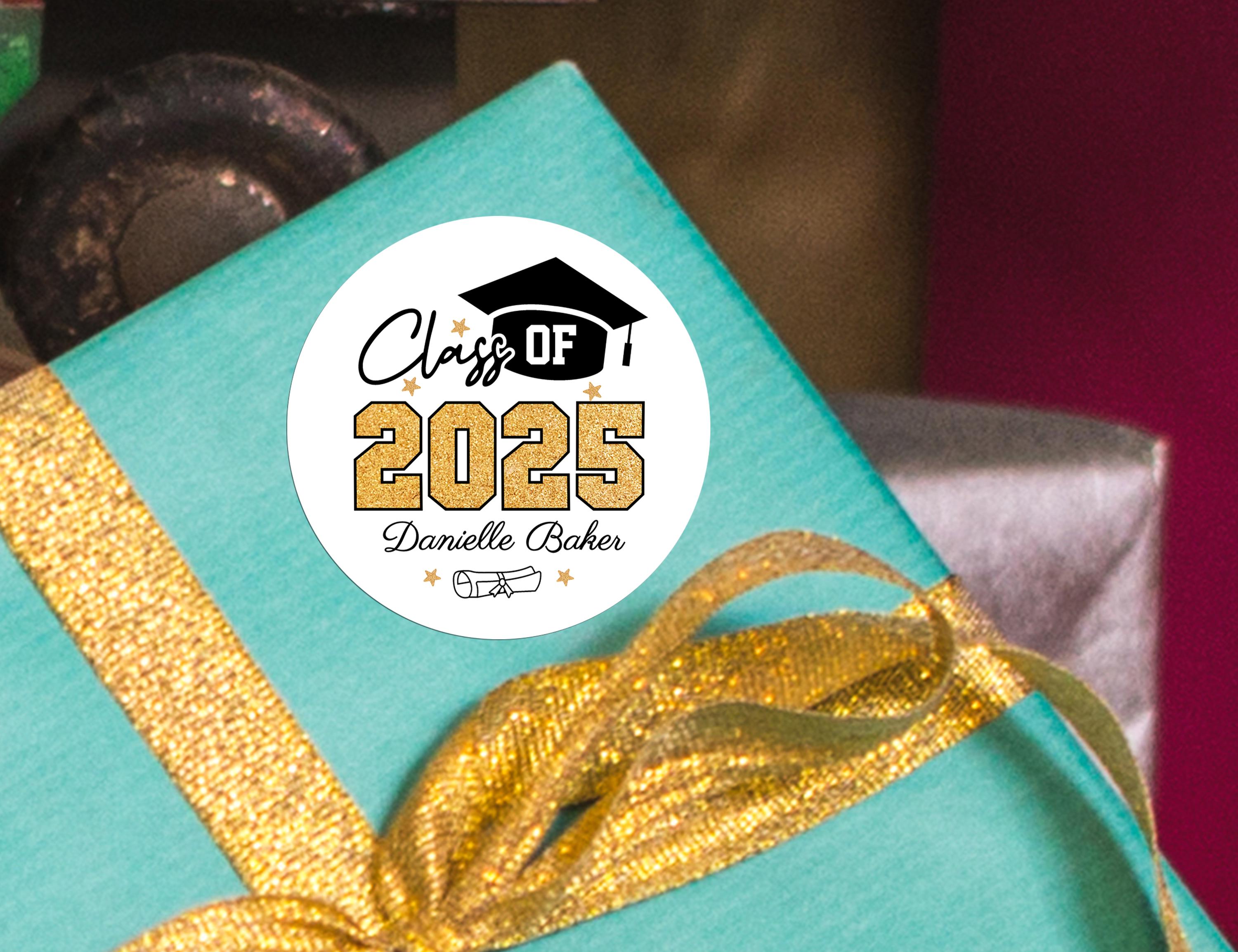 2025 Abschluss-Aufkleber – Runde Etiketten Für Süßigkeitentüten & Geschenke
