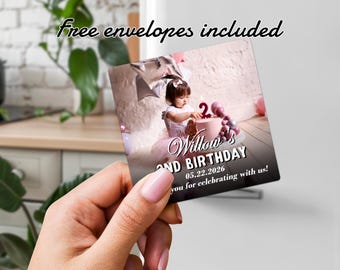Personalized Birthday Photo Magnet/Birthday Magnet Favors in Bulk/Custom Baby Baptism Magnet/Guest Thank You Gift/Quinceañera Magnet Favors