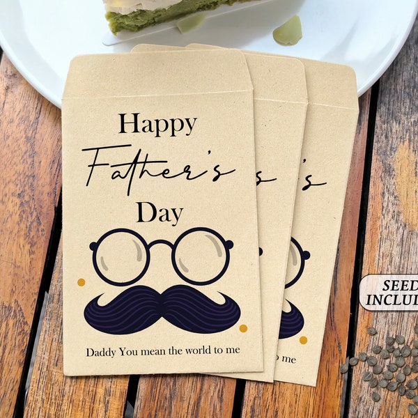 Father's Day Gift Ideas/Wildflower Seed Packet/Happy Fathers Day/Celebration of life/Thoughtful Gestures for Father's Day/Father's Day Favor