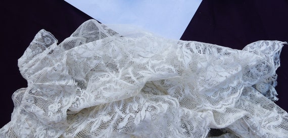 Antique 19th C French lace dress blouse color lig… - image 10