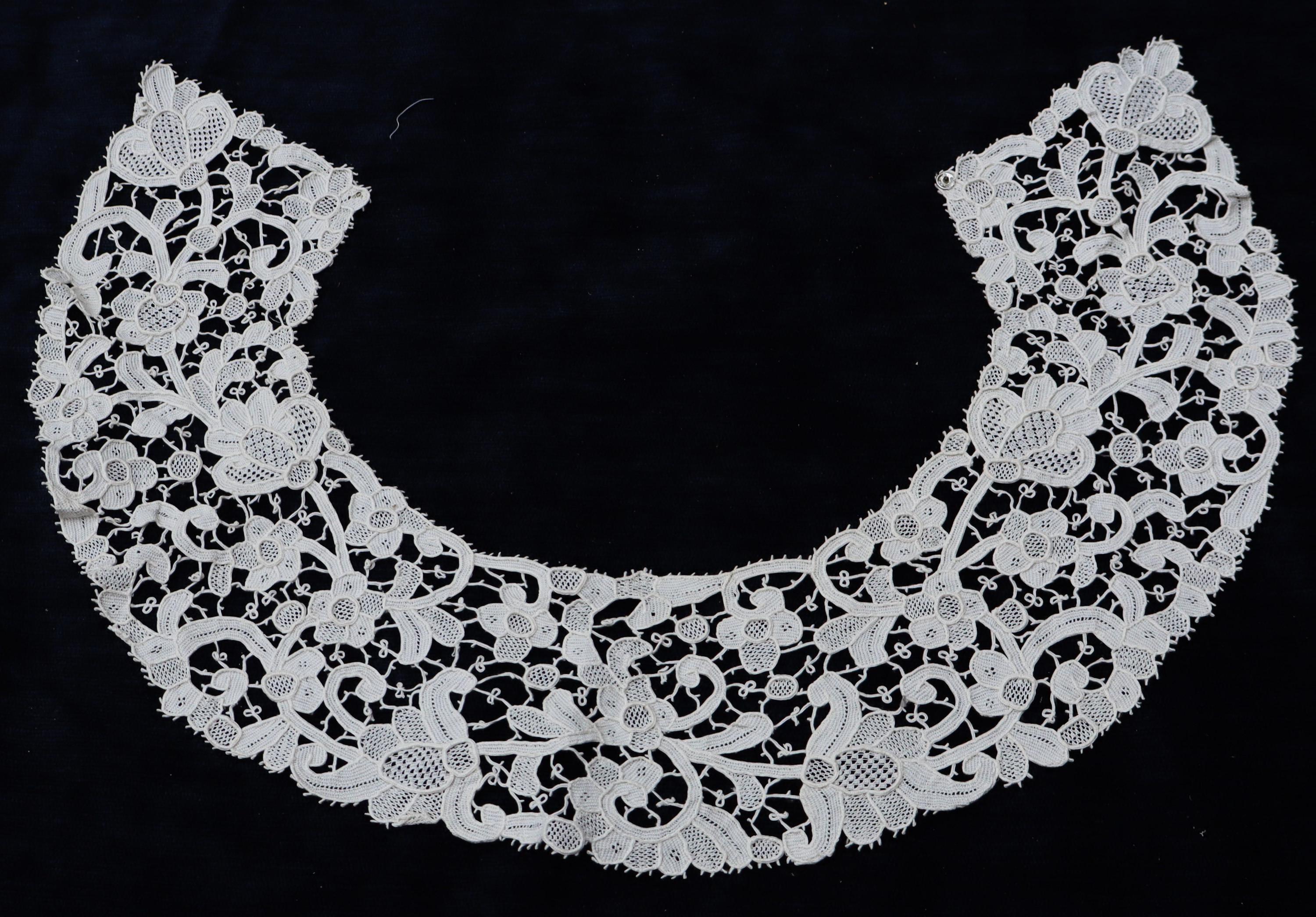 Antique Belgian Zele Lace E Layer Collar Color Ecru 3”3/4 X 32” - Etsy