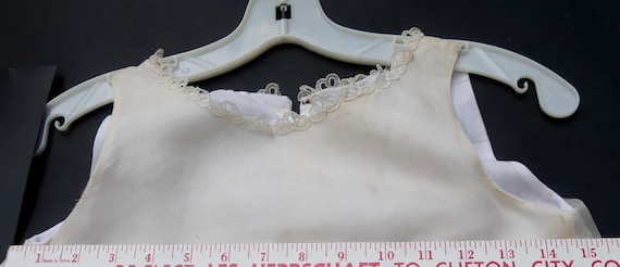 Vintage 50's handmade 3 layer girl silk cotton dr… - image 7
