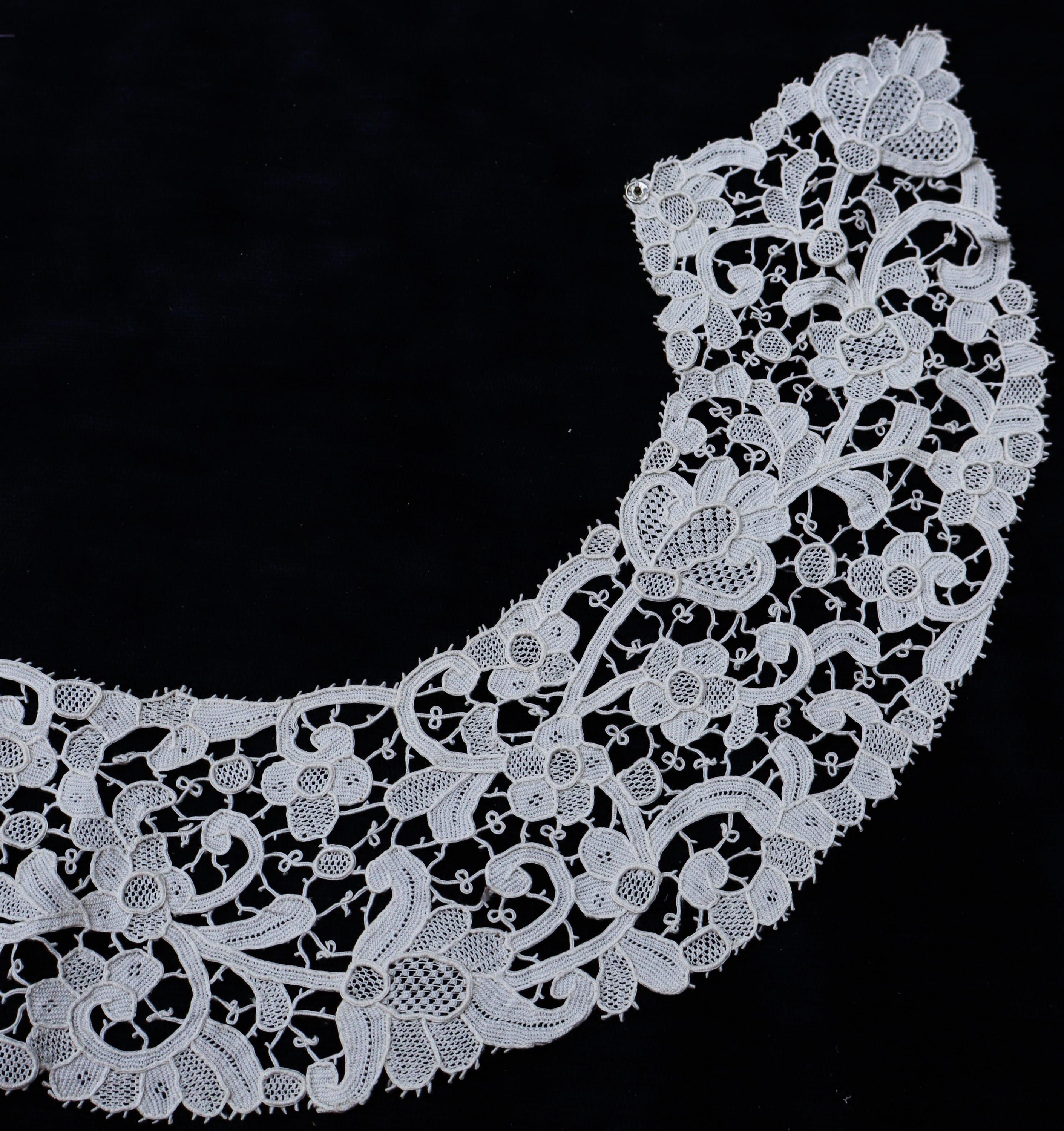 Antique Belgian Zele Lace E Layer Collar Color Ecru 3”3/4 X 32” - Etsy