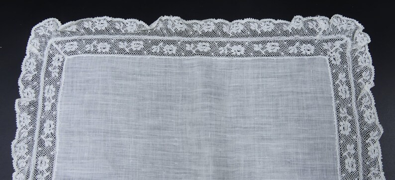 Antique Cotton Lace Handkerchief Color Ecru 10”1/2 X 10” 3/4 - Etsy