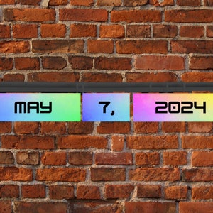 Rainbow Flip Calendar {Digital Download}