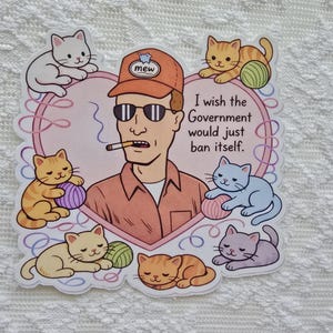 dale gribble chewing tobacco Dale Gribble Sticker Government