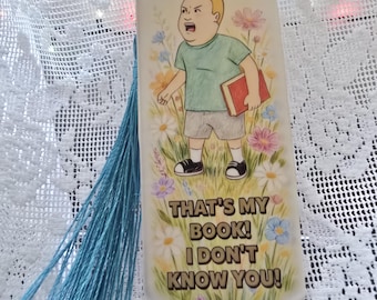 Handmade Bobby Hill that's my book bookmark laminated heavy cardstock with vinyl