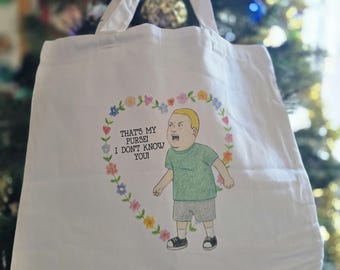 Thats my purse I dont know you! BOBBY HILL essential canvas tote 13x13x3