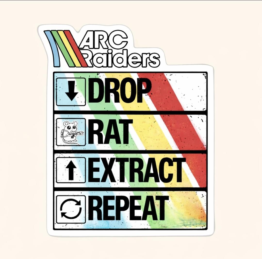 ARC Ratters Raiders Laminated Vinyl Sticker 3x3 - Etsy