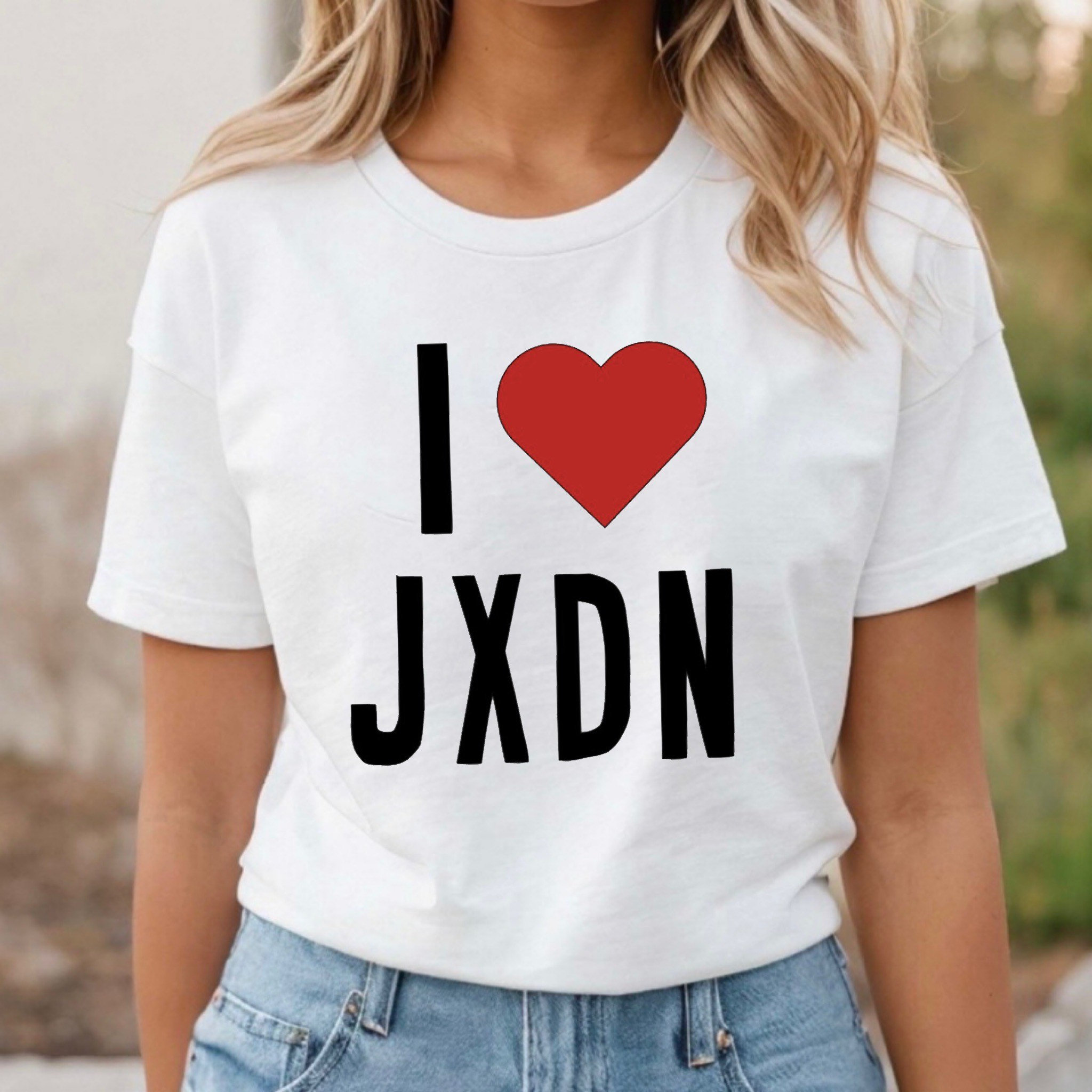 I Heart JXDN Tops Jaden Hossler Camisetas Mangas largas