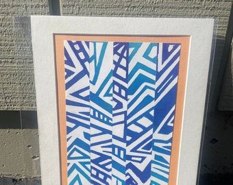 Geometric Collage Print