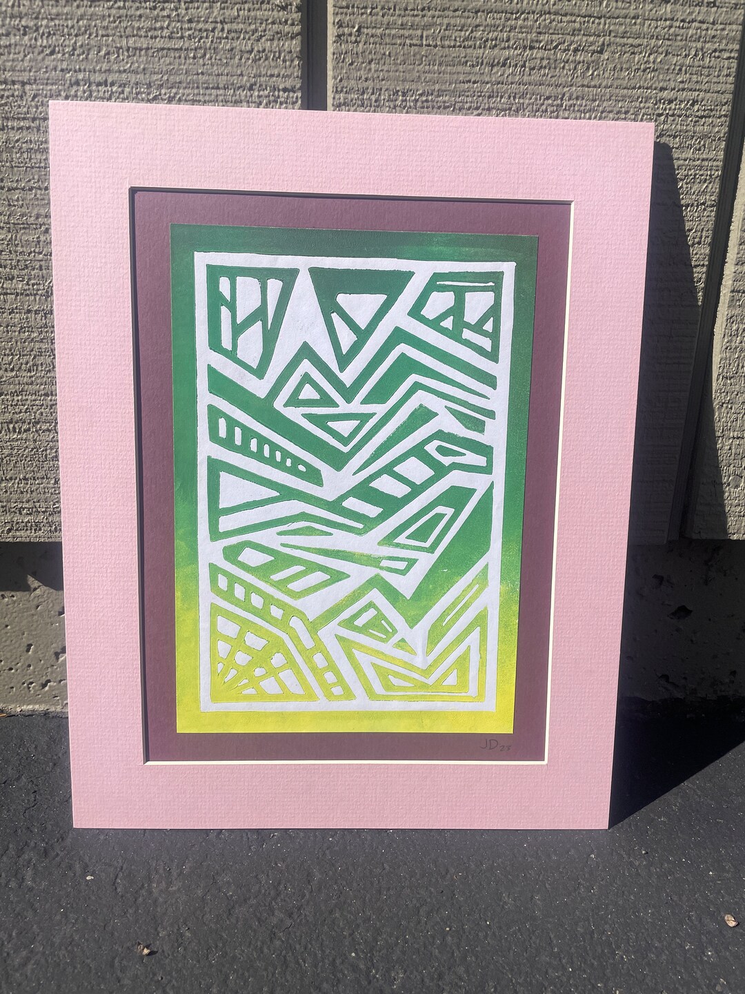 Geometric Landscape Print Etsy