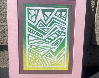Geometric Landscape Print