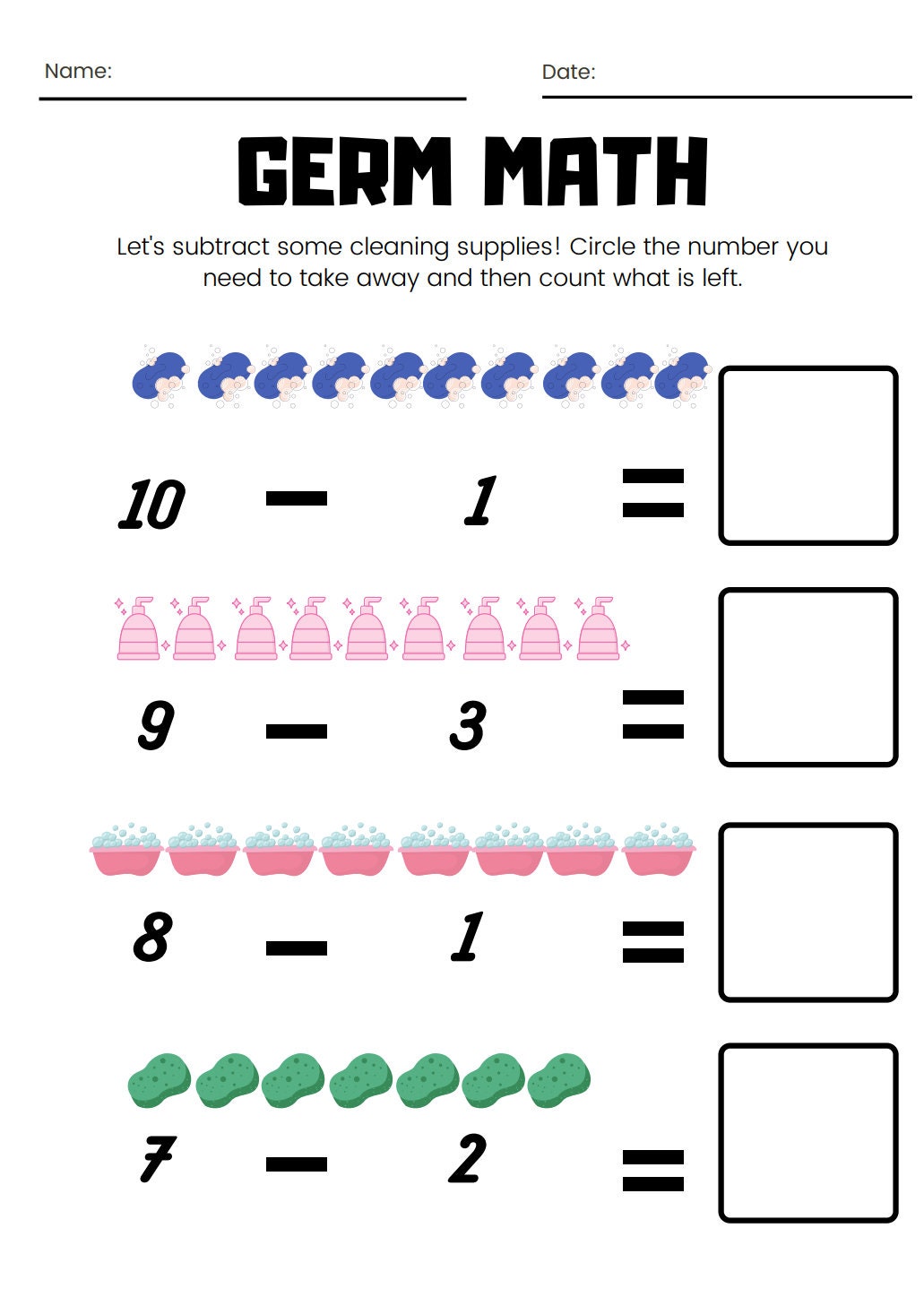 Healthy Habits Kindergarten Worksheets - Etsy
