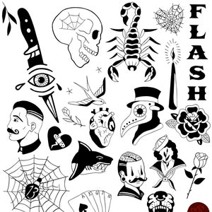 American Traditional Tattoo Flash