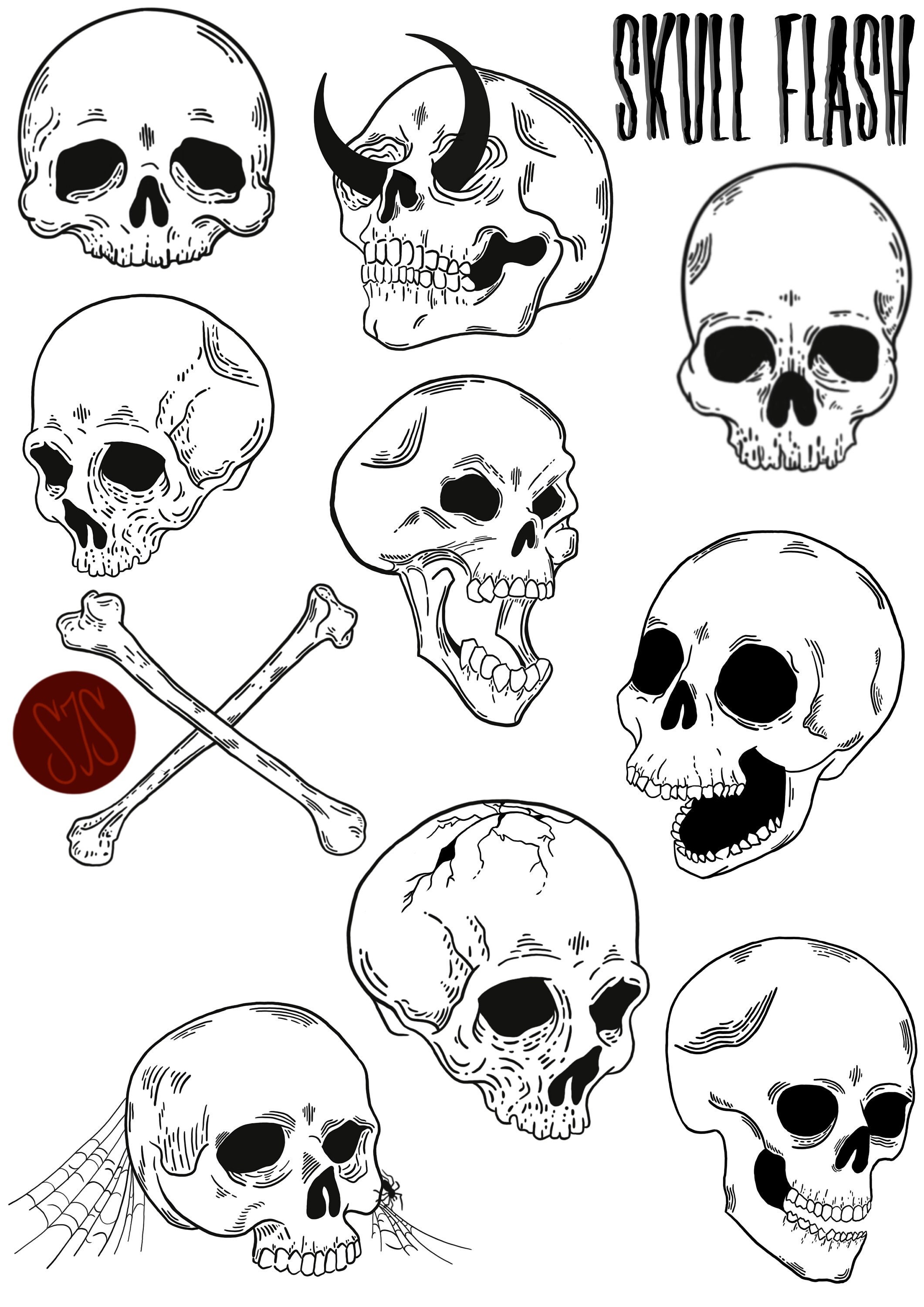 How To Draw Skull Tattoo Designs
