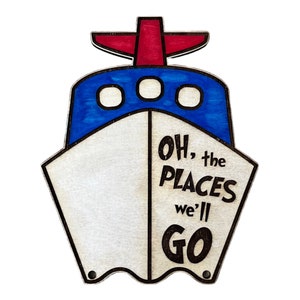 Seuss Inspired Cruise Door Magnet: Custom Cabin Decoration