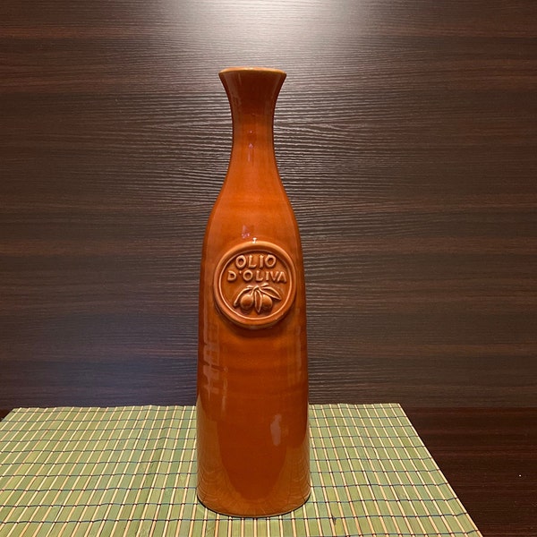 Vintage Crate & Barrel Ceramic Oil Bottle