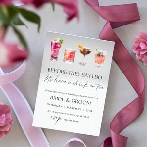 Couple&#39;s Shower Invitation Template